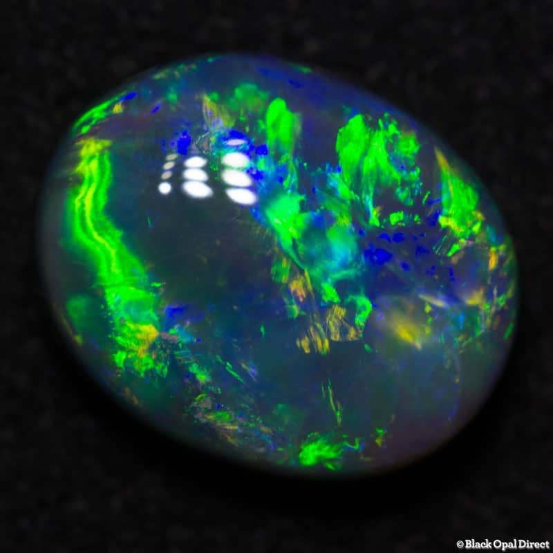 1.71 ct gem black opal 9x7x4mm - Image 3