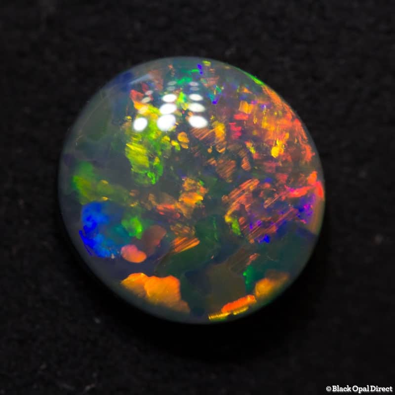1.71 ct semi black opal gem 8.9x8.5x3.6mm - Image 2