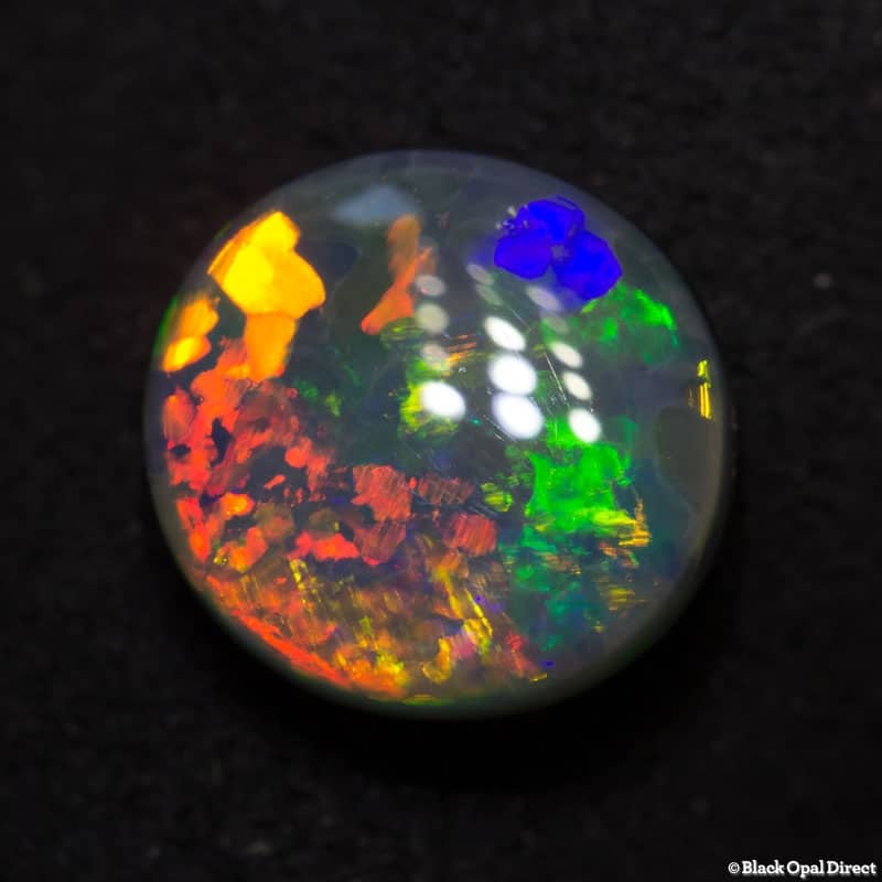 1.71 ct semi black opal gem 8.9x8.5x3.6mm - Image 4
