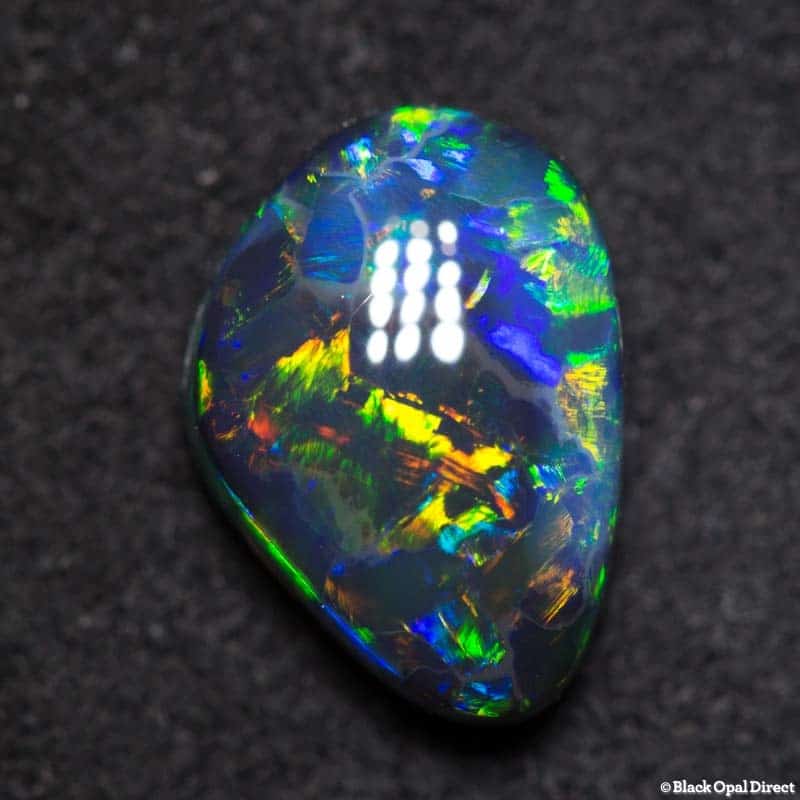 1.73 ct baroque black opal 9.5x6.5x4mm - Image 3