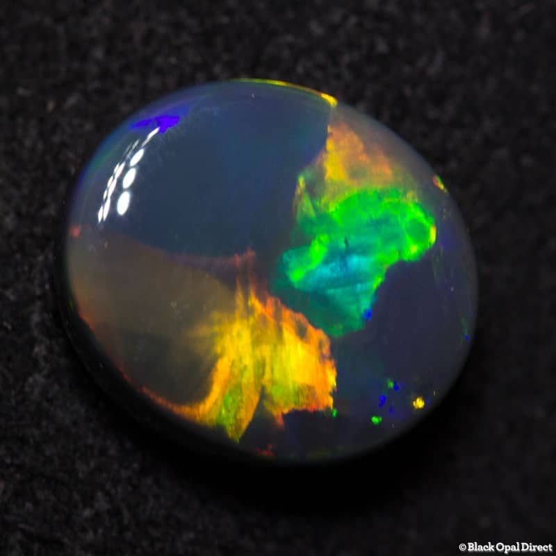 1.73 ct gem black opal 9x8x3.5mm - Image 4