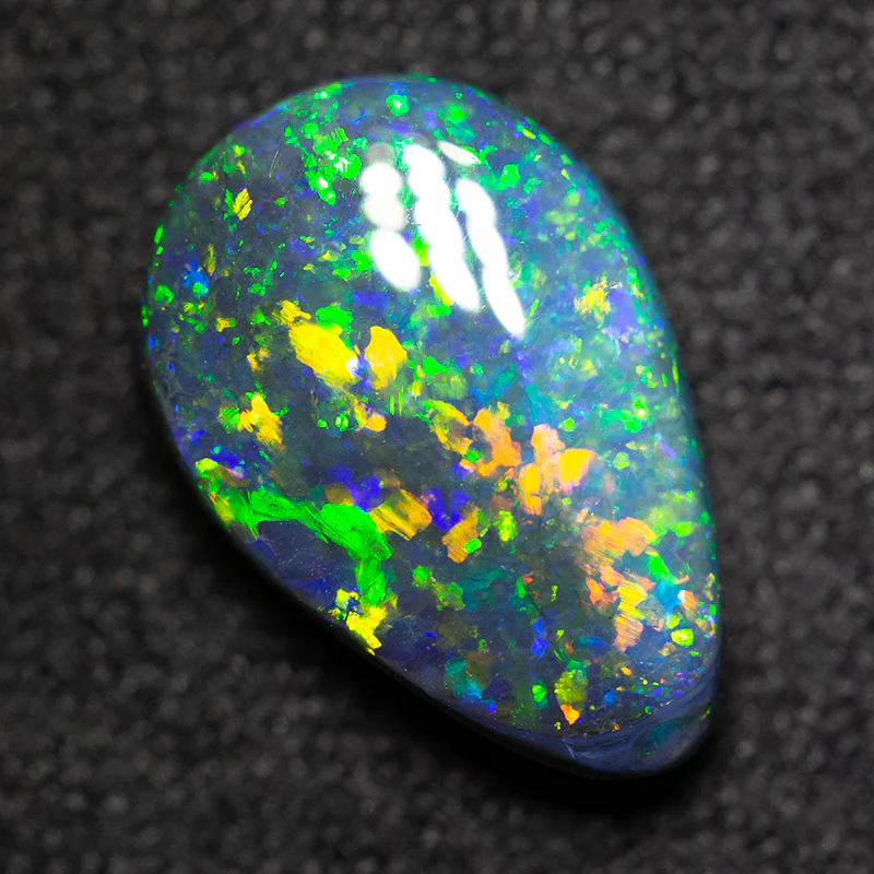 1.74 ct black opal 11.2x7.4x3.6mm - Image 2