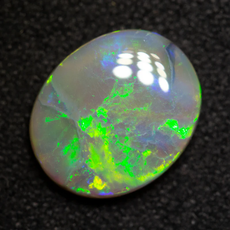 1.74 ct dark opal 9.9x8.1x2.9mm - Image 2