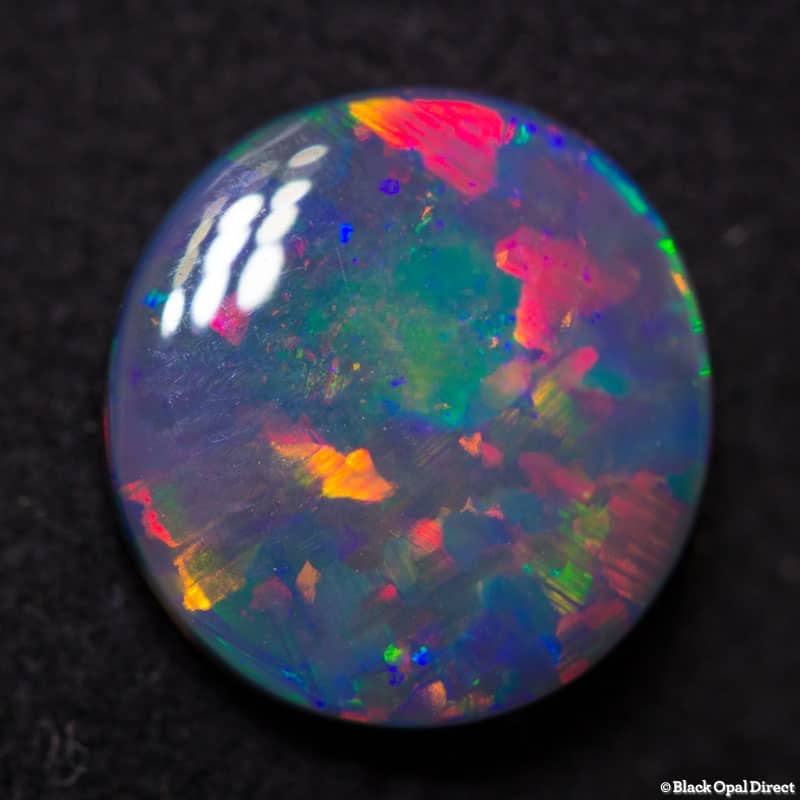 1.74 ct gem black opal 10x9.7x2.6mm - Image 4