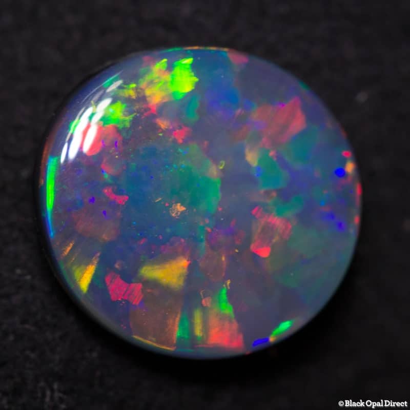 1.74 ct gem black opal 10x9.7x2.6mm - Image 5