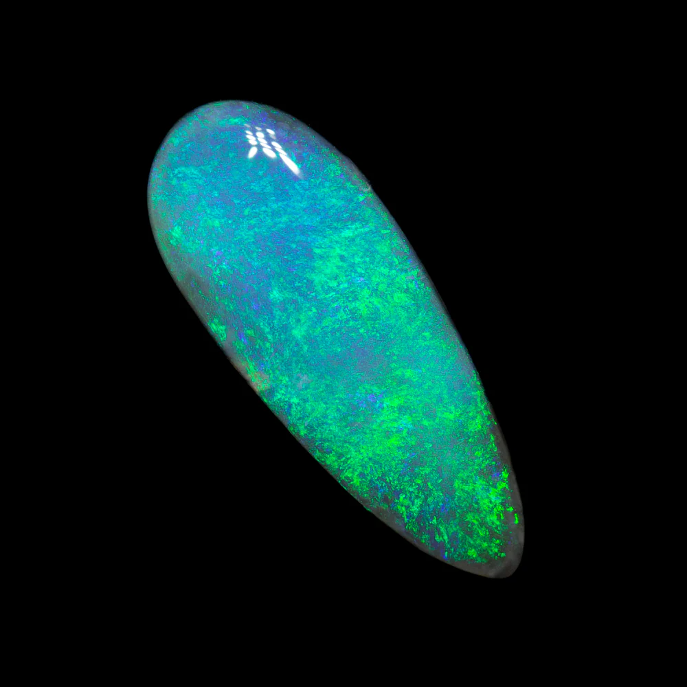 1.75 ct black opal 14x5.6x3.3mm - Image 2