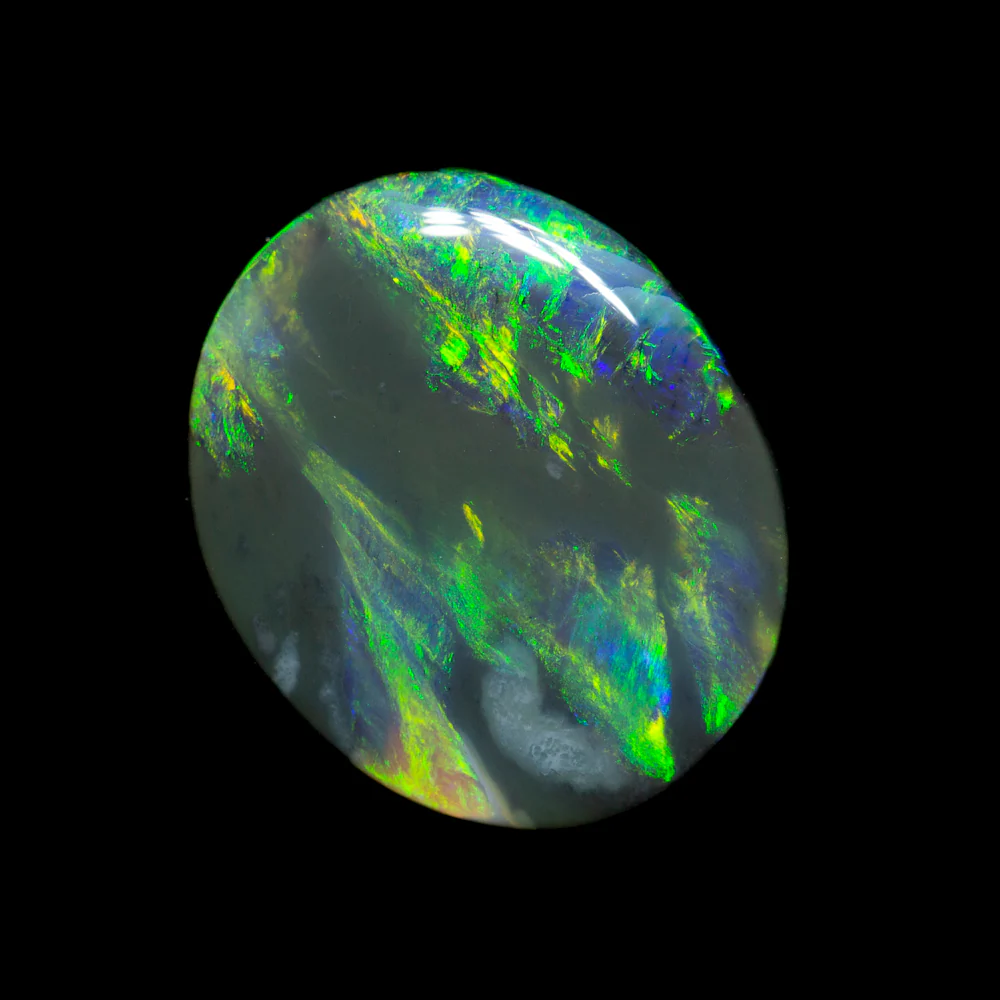 1.76 ct black opal 11.4x9.5x2.4mm - Image 2