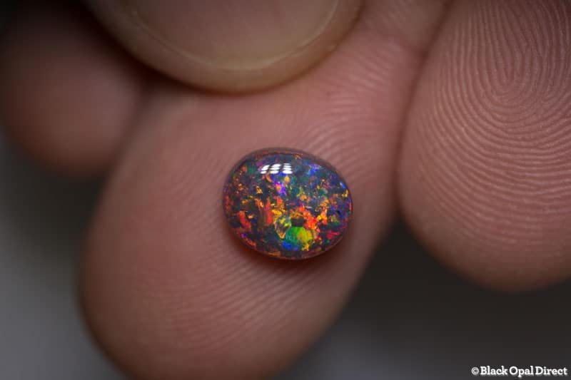 1.76 ct black opal gem 8.5x7x4mm - Image 2