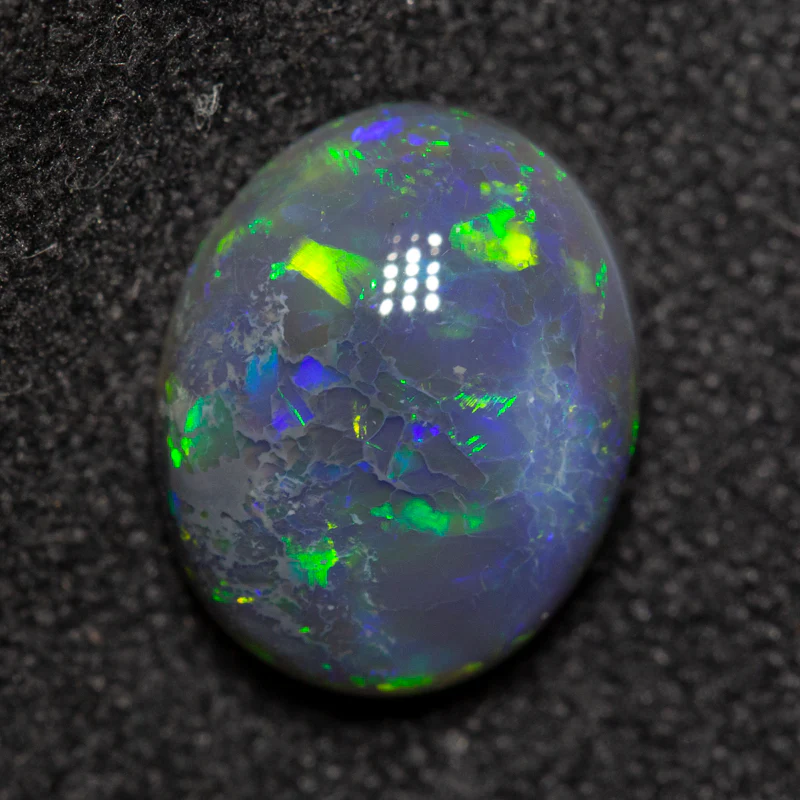 1.76 ct black opal 9x7x3.5mm - Image 3