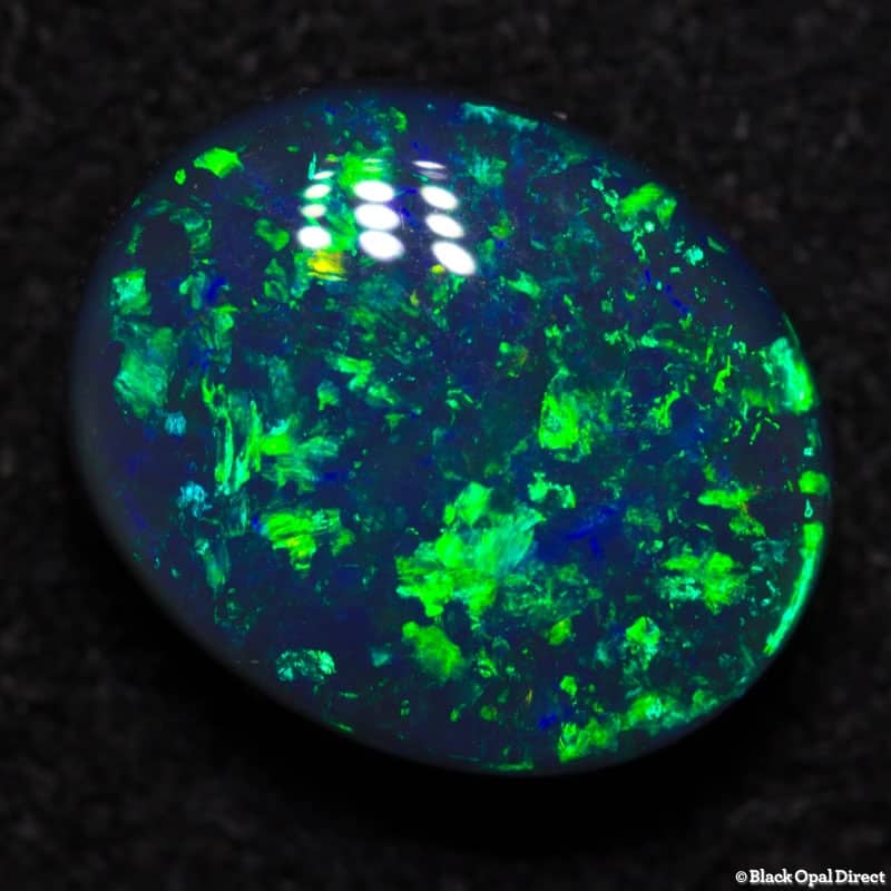 1.76 ct gem black opal 9x7.5x4mm - Image 4