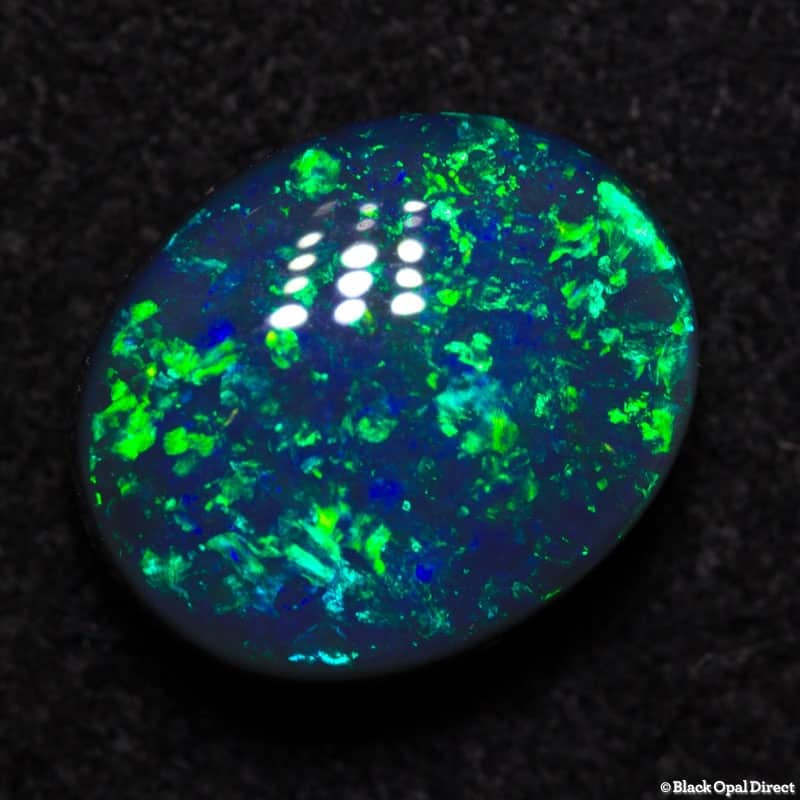 1.76 ct gem black opal 9x7.5x4mm - Image 5