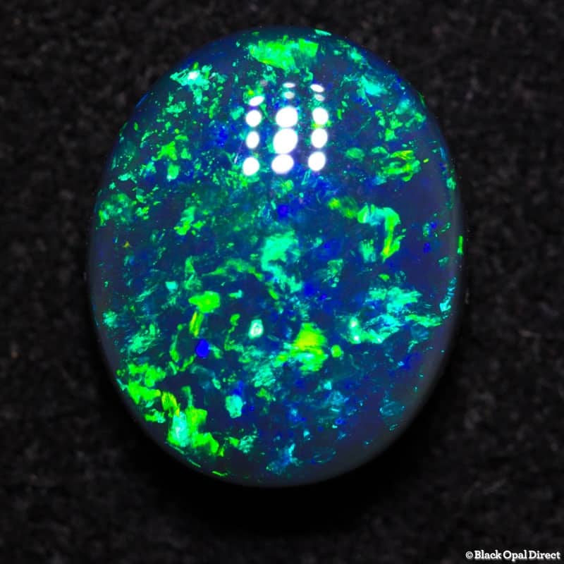 1.76 ct gem black opal 9x7.5x4mm - Image 6