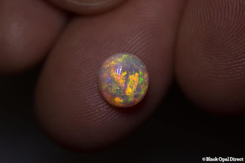 1.76 ct orange green crystal opal 8x7x4.5mm - Image 2