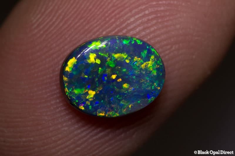 1.77 ct black opal 10x7.5x3.5mm - Image 2