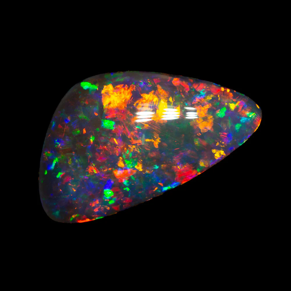 1.77 ct gem black opal 13.9x7.9x2.8mm - Image 3