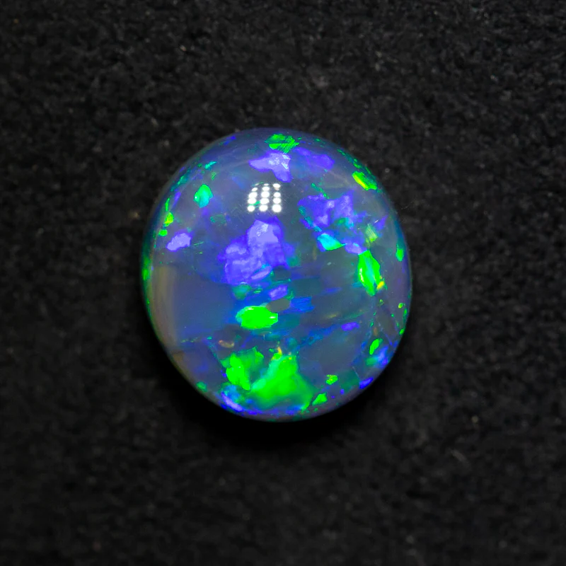 1.78 ct gem black opal 8.5x7.9x4.9mm - Image 4
