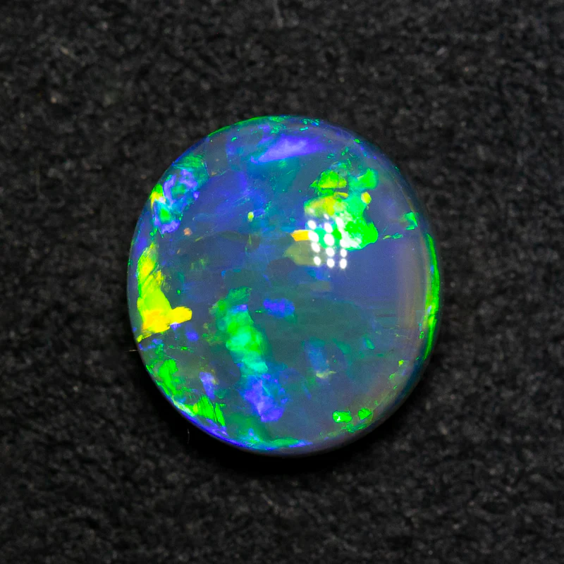 1.78 ct gem black opal 8.5x7.9x4.9mm - Image 5