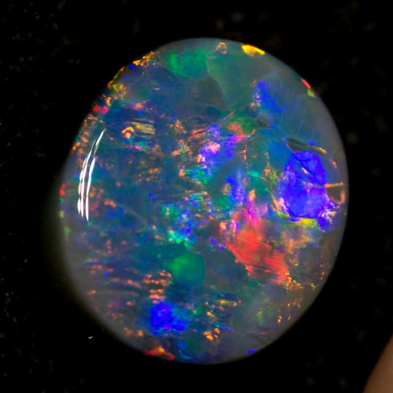 1.80 ct black opal 9x8x3.5mm - Image 2