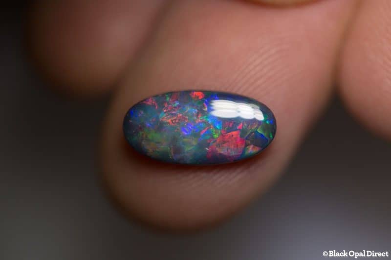 1.81 ct gem black opal 14.5x7x2.5mm - Image 2