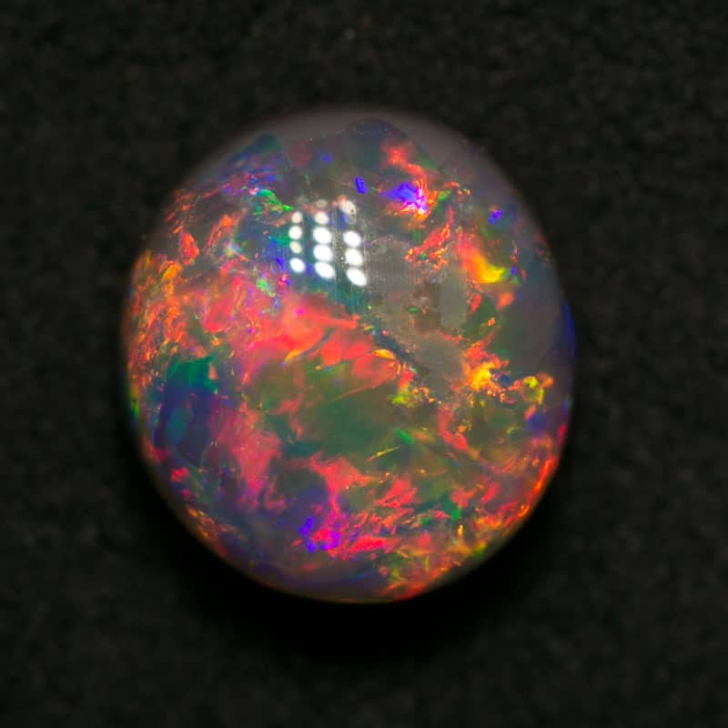 1.81 ct gem black opal 8x7x5mm - Image 3