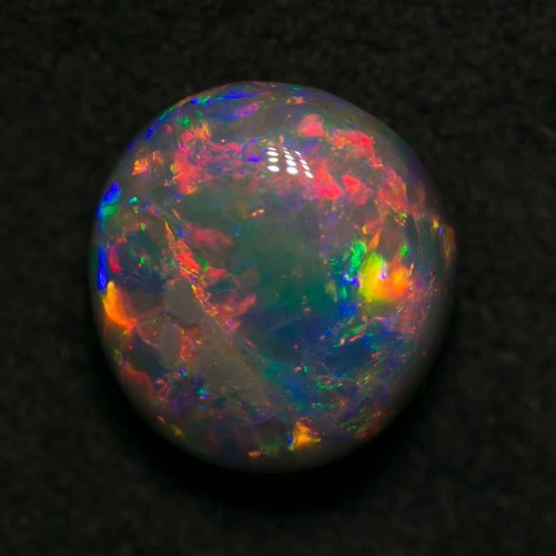 1.81 ct gem black opal 8x7x5mm - Image 5