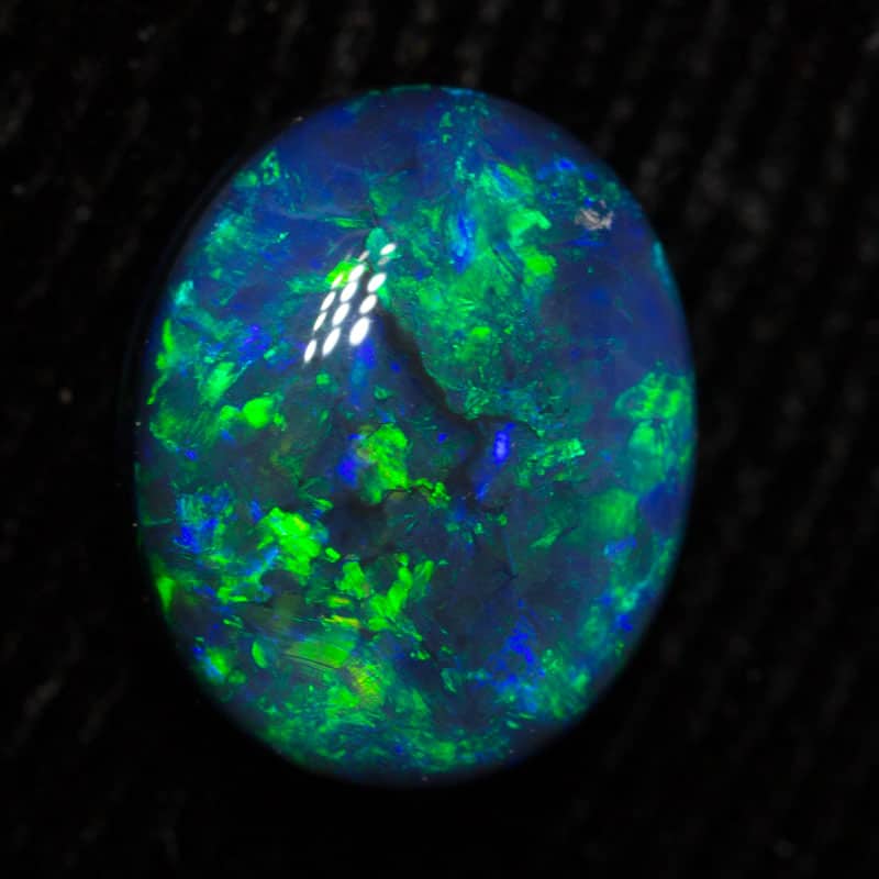 1.82 ct black opal 9x7.3x4.3mm - Image 2