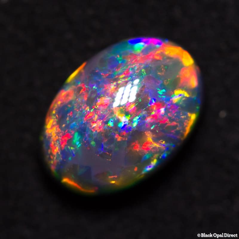 1.82 ct gem black opal 9x6x5mm - Image 2