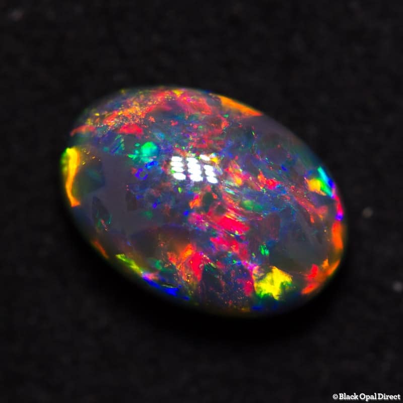 1.82 ct gem black opal 9x6x5mm - Image 3
