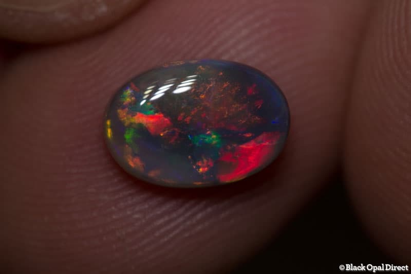 1.82 ct semi black opal 10.5x7x4mm - Image 4