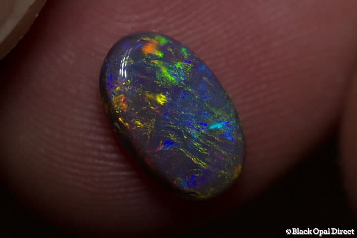 1.83 ct semi black opal 11x7x3mm - Image 2