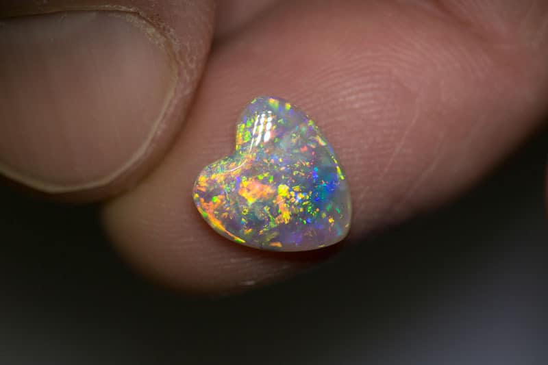 1.85 ct crystal opal heart 10x10x3mm - Image 3