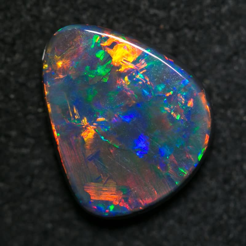 1.86 ct gem black opal 11x9x3mm - Image 3
