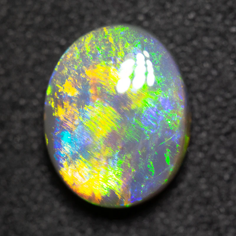 1.86 ct gem black opal 9.7x7.7x3.6mm - Image 3
