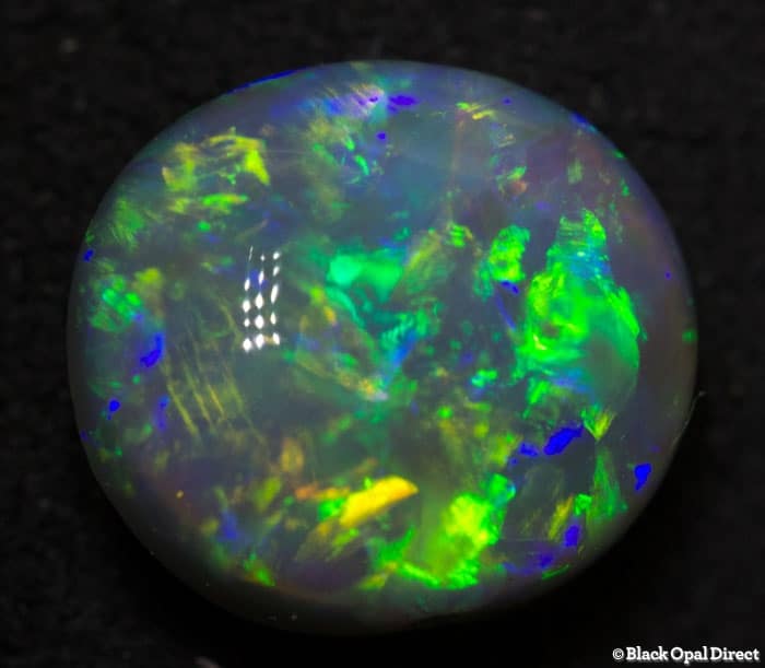 1.86 ct semi black crystal opal 9x8x5mm - Image 3