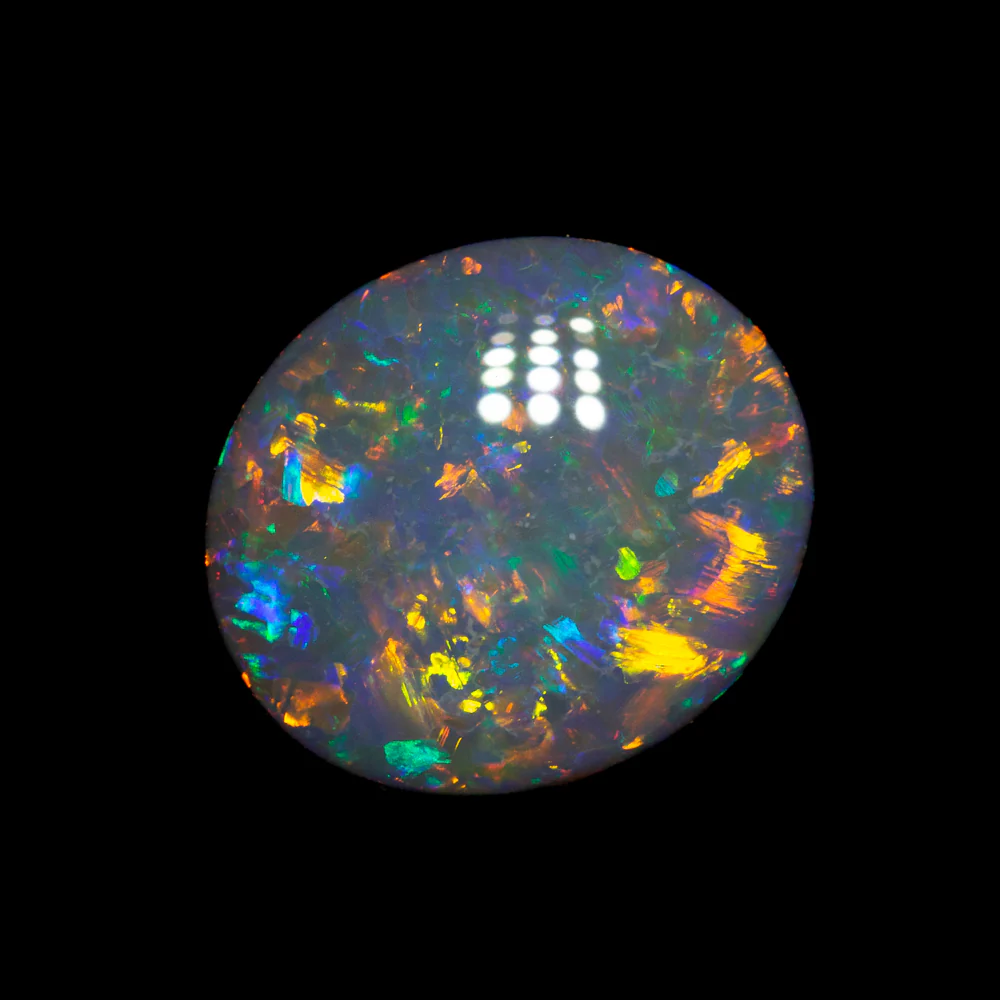 1.87 ct black opal 10x8.7x3.4mm - Image 3