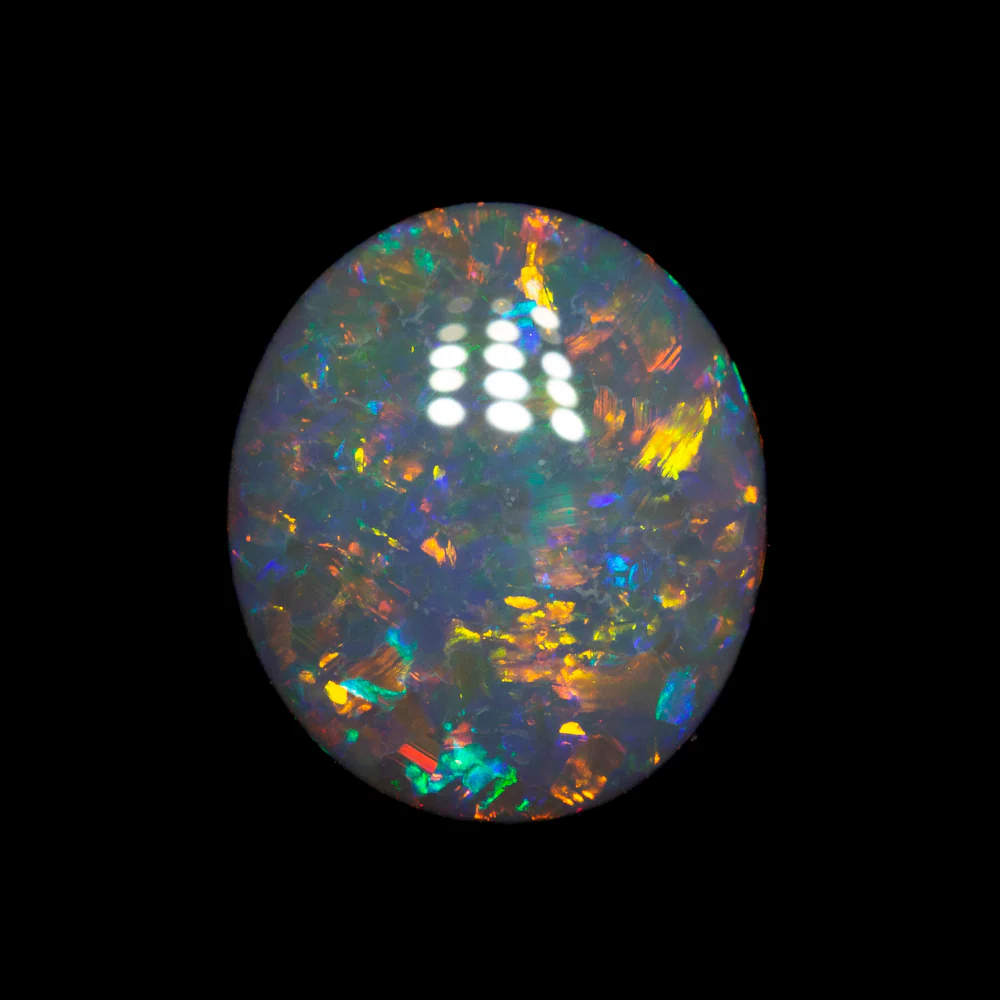 1.87 ct black opal 10x8.7x3.4mm - Image 4