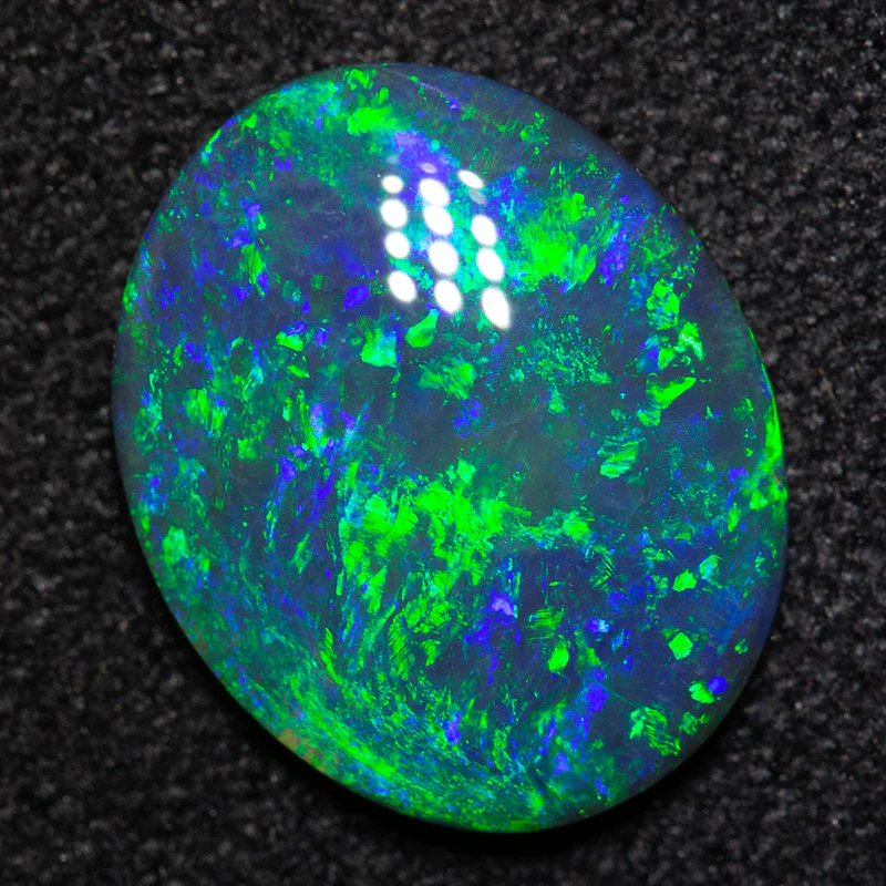 1.87 ct black opal 11.6x9.4x2.6mm - Image 2