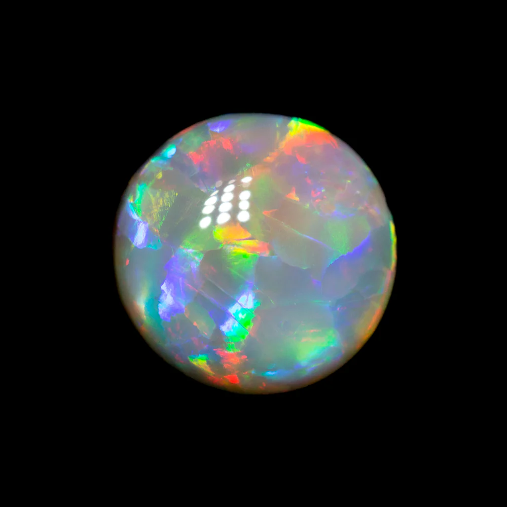 1.88 ct dark opal 9x8.8x3.7mm - Image 2