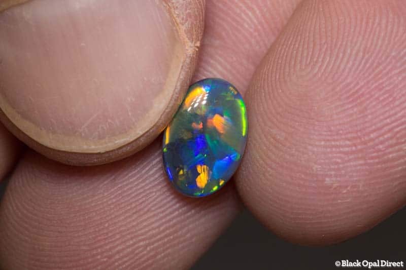1.89 ct gem black opal 10.4x7x3.6mm - Image 5