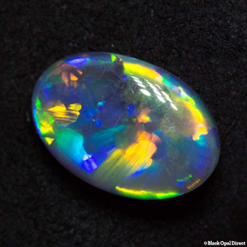 1.89 ct gem black opal 10.4x7x3.6mm - Image 8
