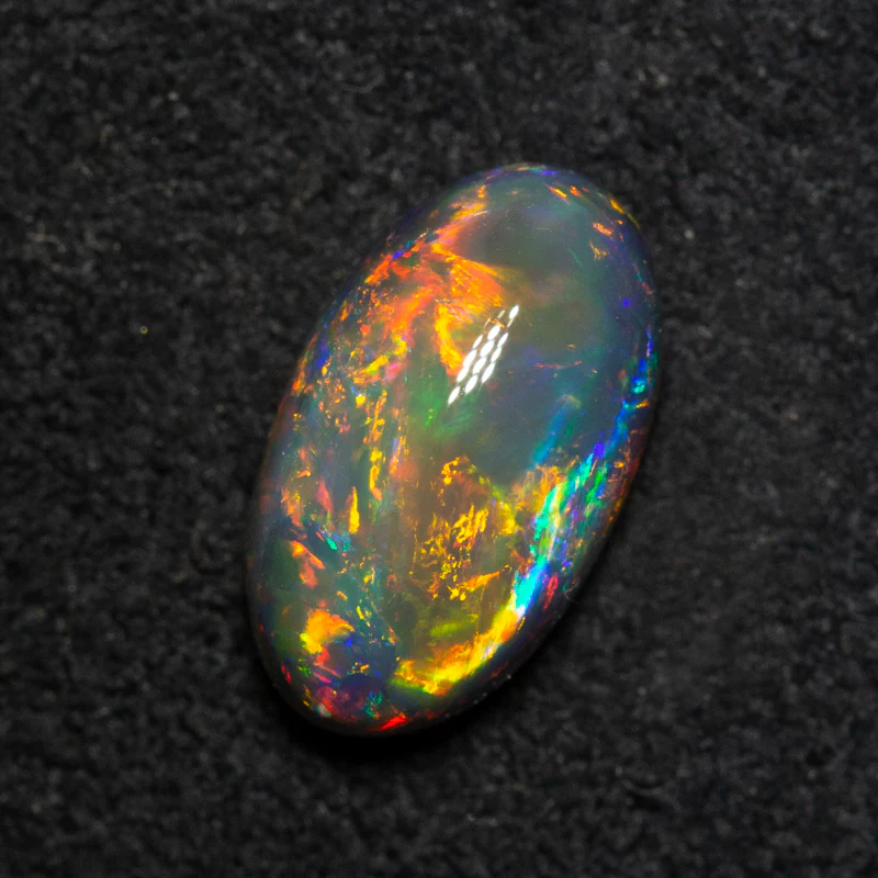 1.89 ct gem black opal 10.6x6.2x4.5mm - Image 2