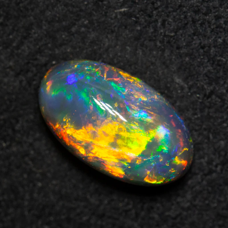 1.89 ct gem black opal 10.6x6.2x4.5mm - Image 4