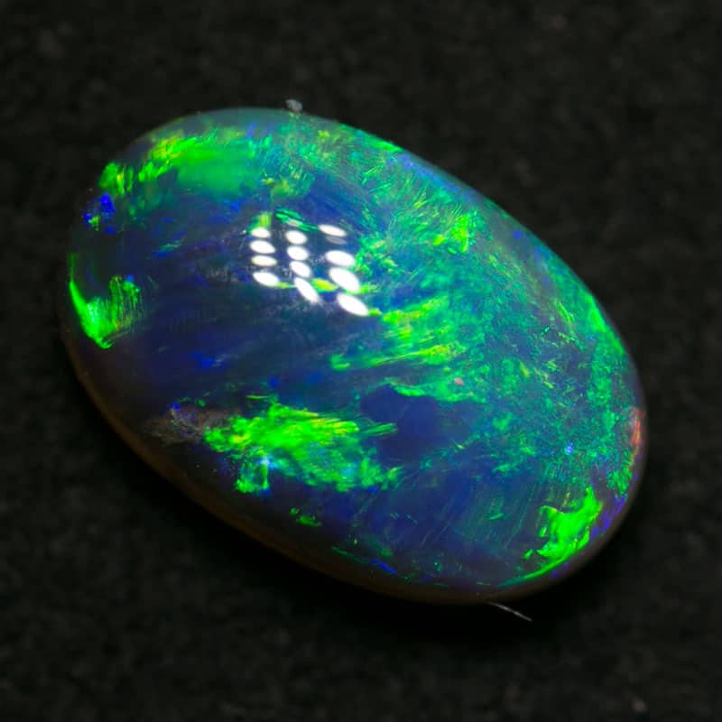 1.90 ct black crystal opal 10x6x4.5mm - Image 2