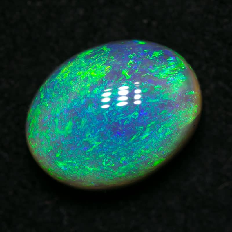 1.91 ct dark crystal opal 9x7x5mm - Image 2