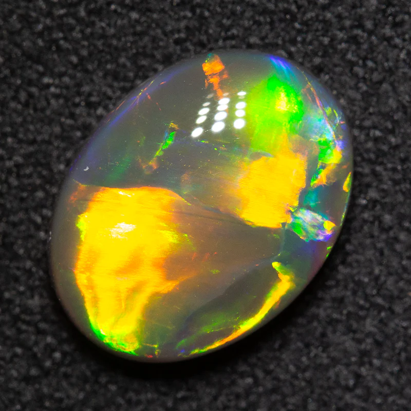 1.91 ct gem black opal 10.3x7.9x3.4mm - Image 3