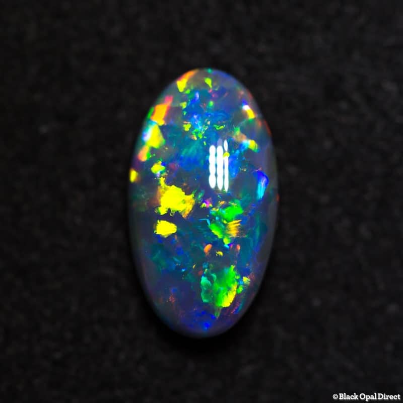 1.91 ct gem black opal cloverleaf pattern - Image 3