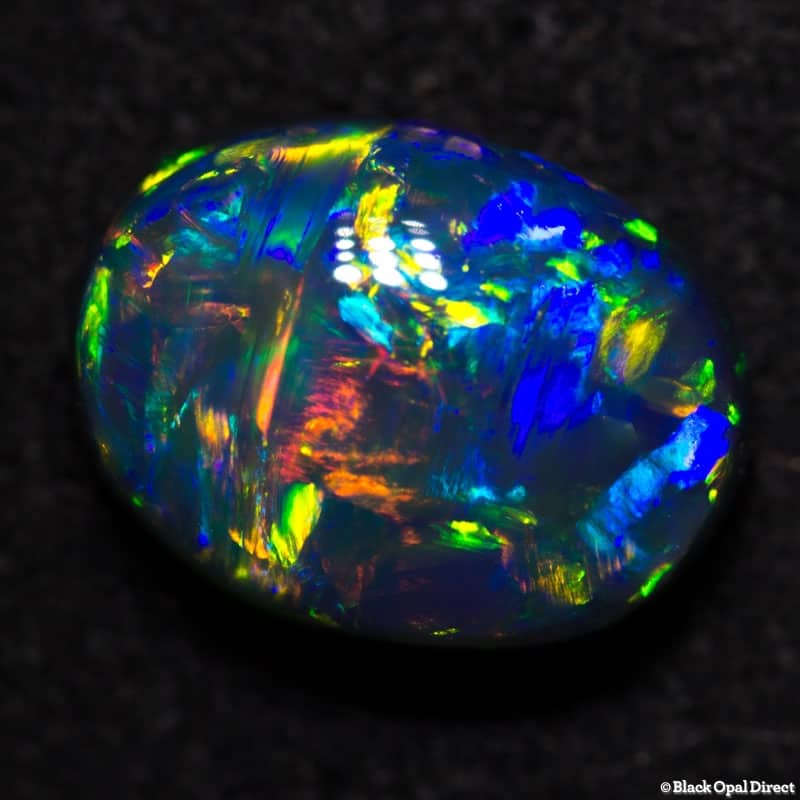 1.91 ct gem black opal collectors piece 9.5x7x4.5mm - Image 3