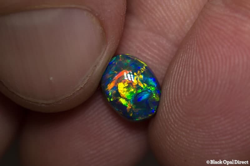 1.91 ct gem black opal collectors piece 9.5x7x4.5mm - Image 6