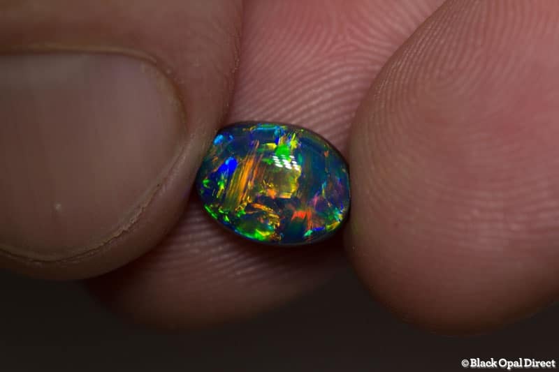 1.91 ct gem black opal collectors piece 9.5x7x4.5mm - Image 7