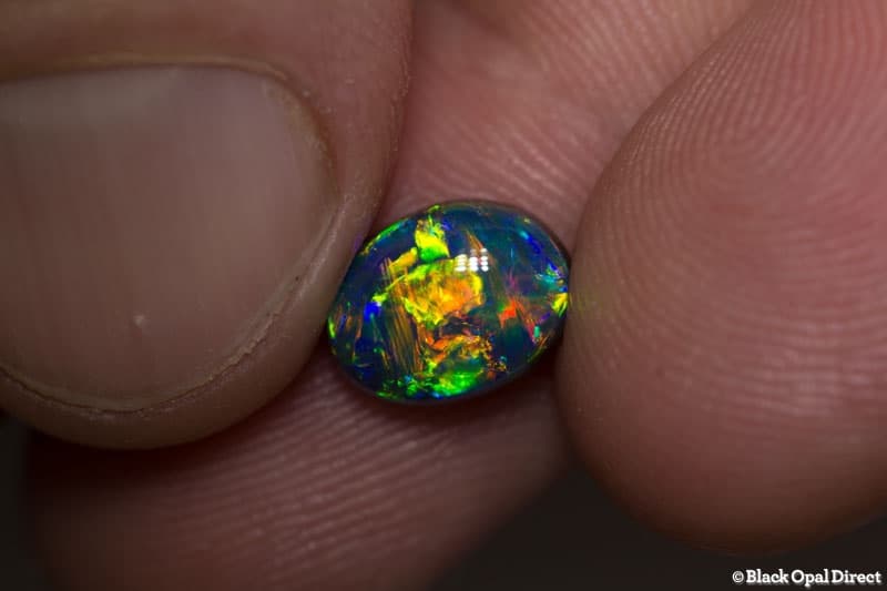 1.91 ct gem black opal collectors piece 9.5x7x4.5mm - Image 8